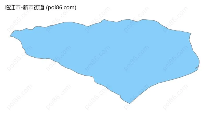 新市街道边界地图