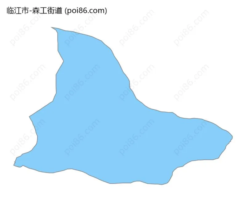 森工街道边界地图