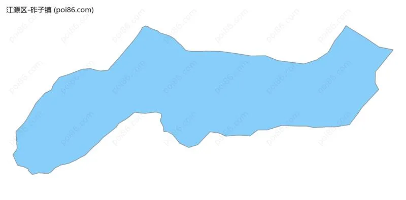 砟子镇边界地图