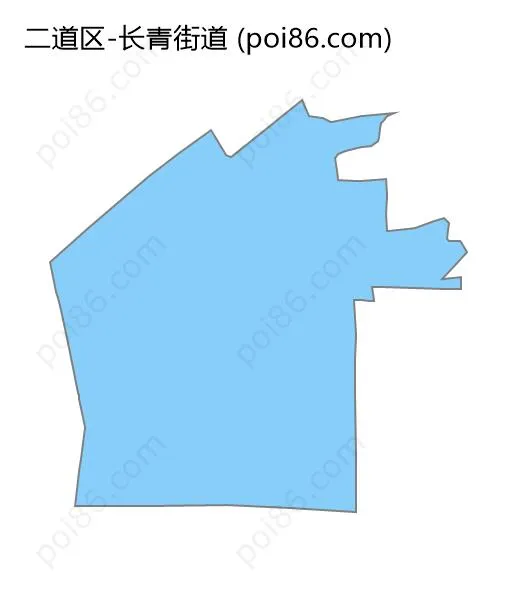 长青街道边界地图
