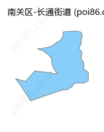 长通街道边界地图