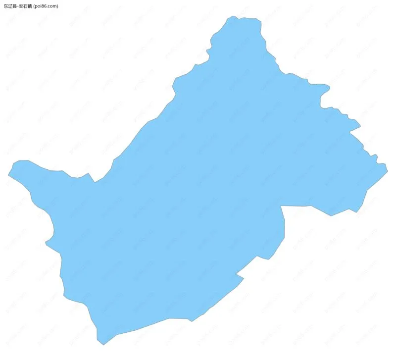 安石镇边界地图