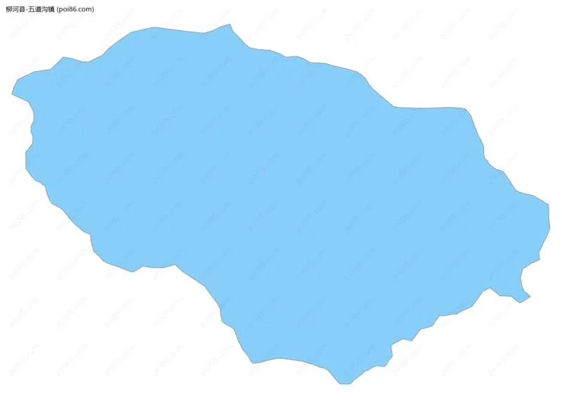 五道沟镇边界地图