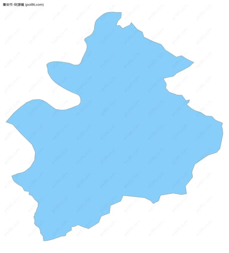 财源镇边界地图