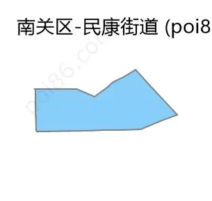 民康街道边界地图