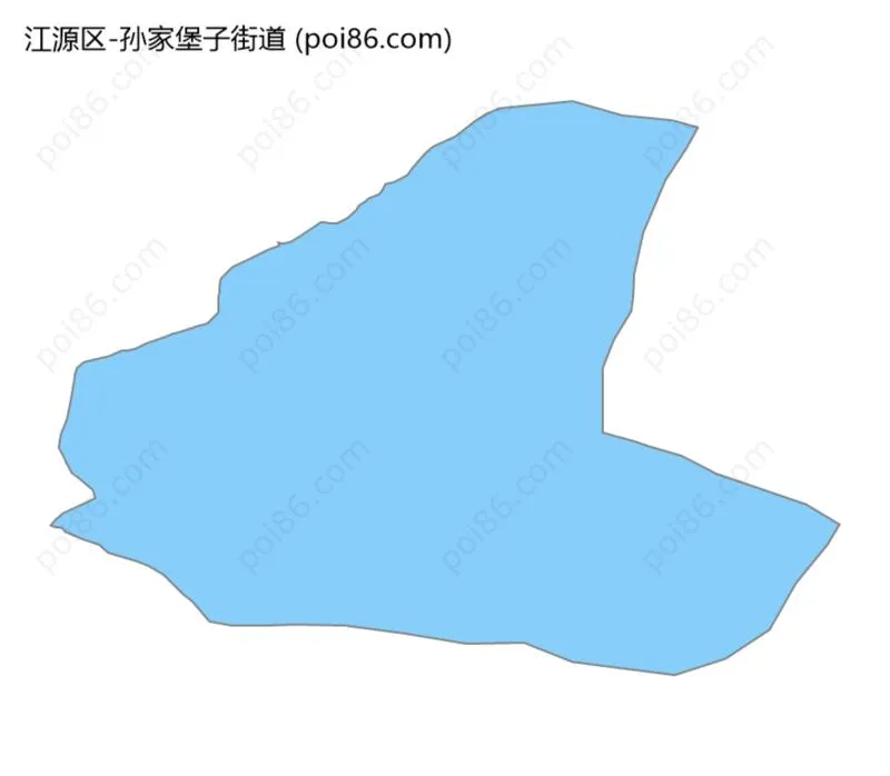 孙家堡子街道边界地图