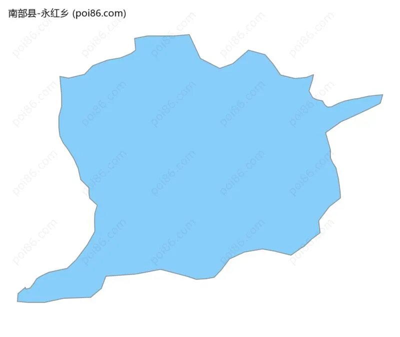 永红乡边界地图