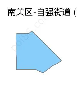 自强街道边界地图