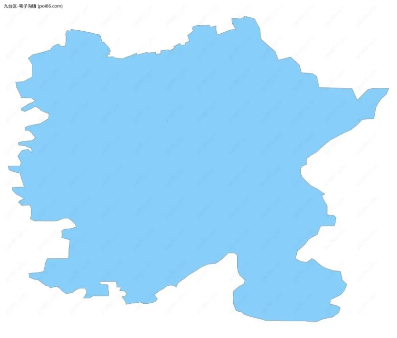 苇子沟镇边界地图