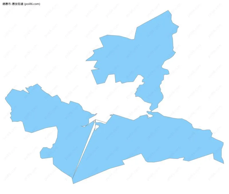 惠发街道边界地图