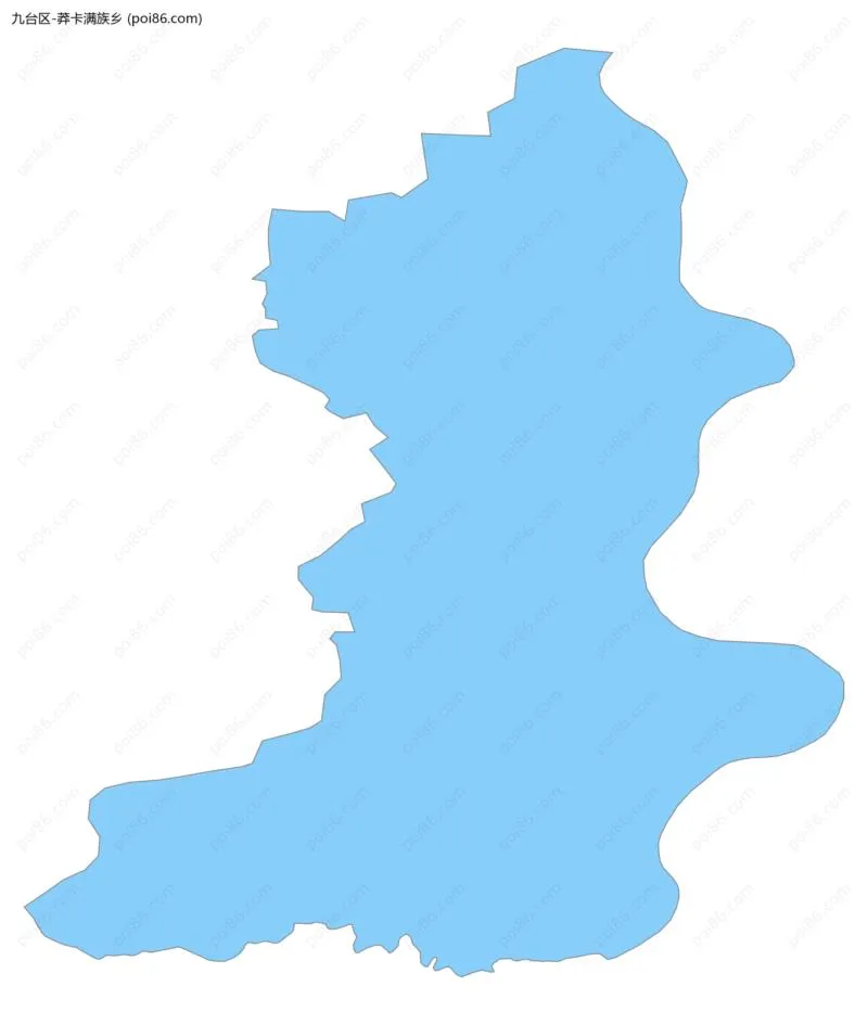 莽卡满族乡边界地图