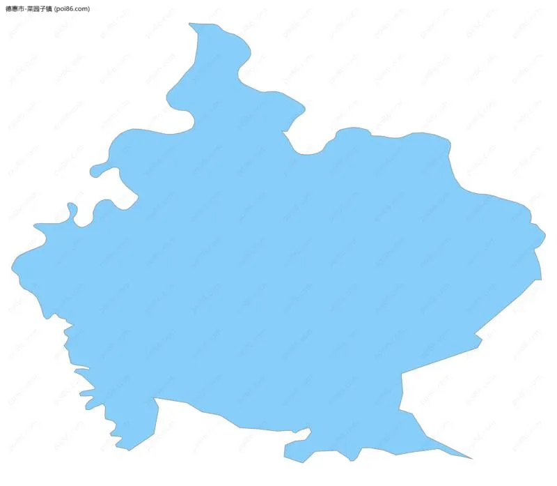 菜园子镇边界地图