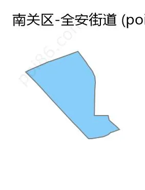 全安街道边界地图