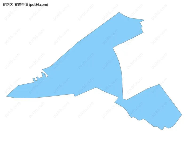 富锋街道边界地图