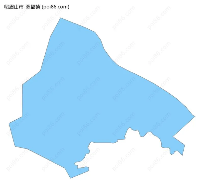 双福镇边界地图