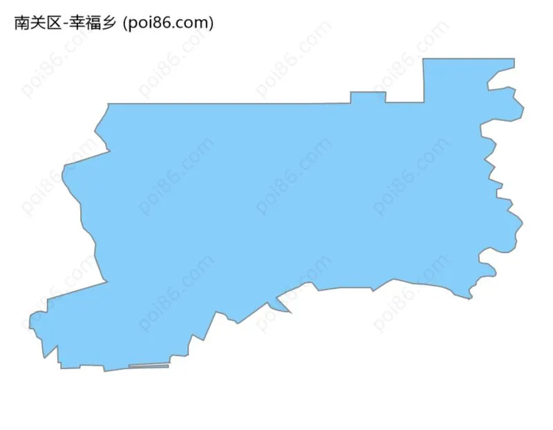 幸福乡边界地图