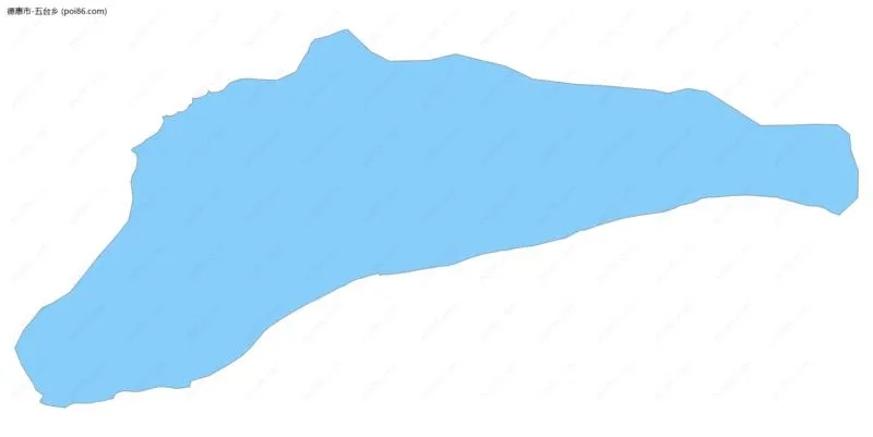 五台乡边界地图