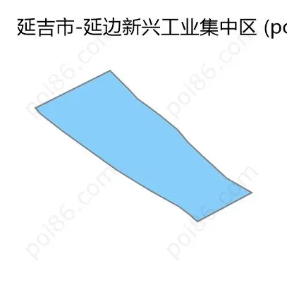 延边新兴工业集中区边界地图