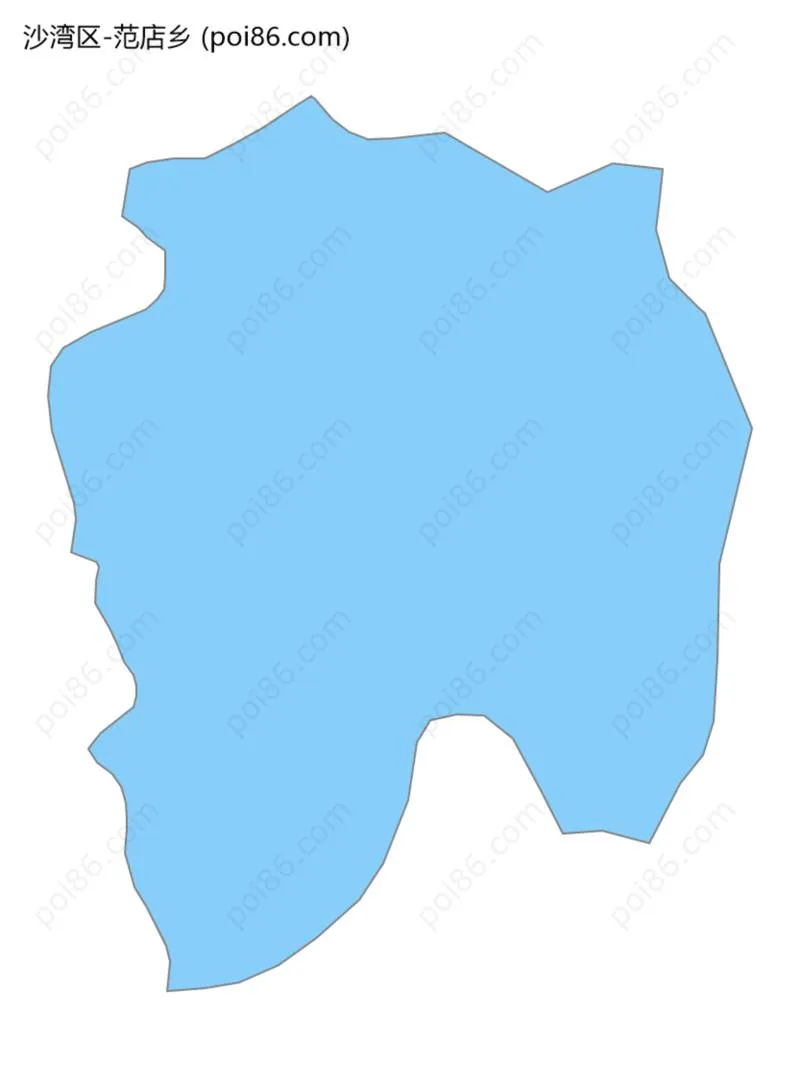 范店乡边界地图