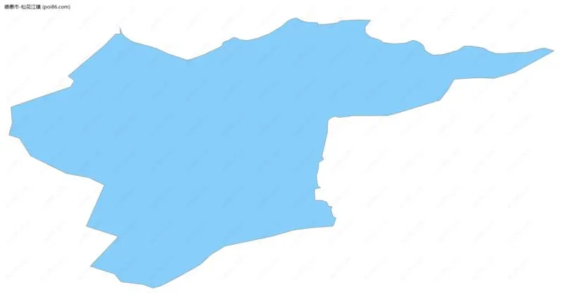 松花江镇边界地图