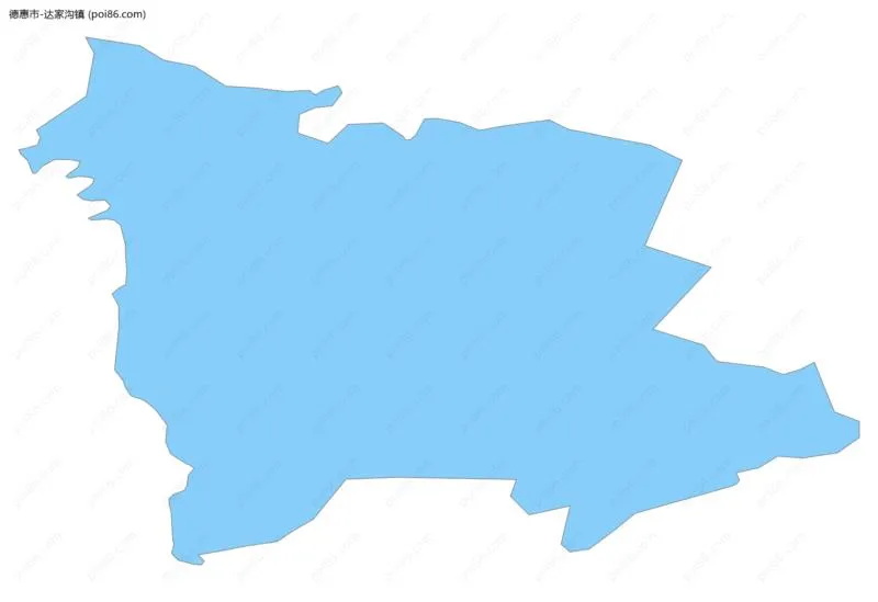 达家沟镇边界地图