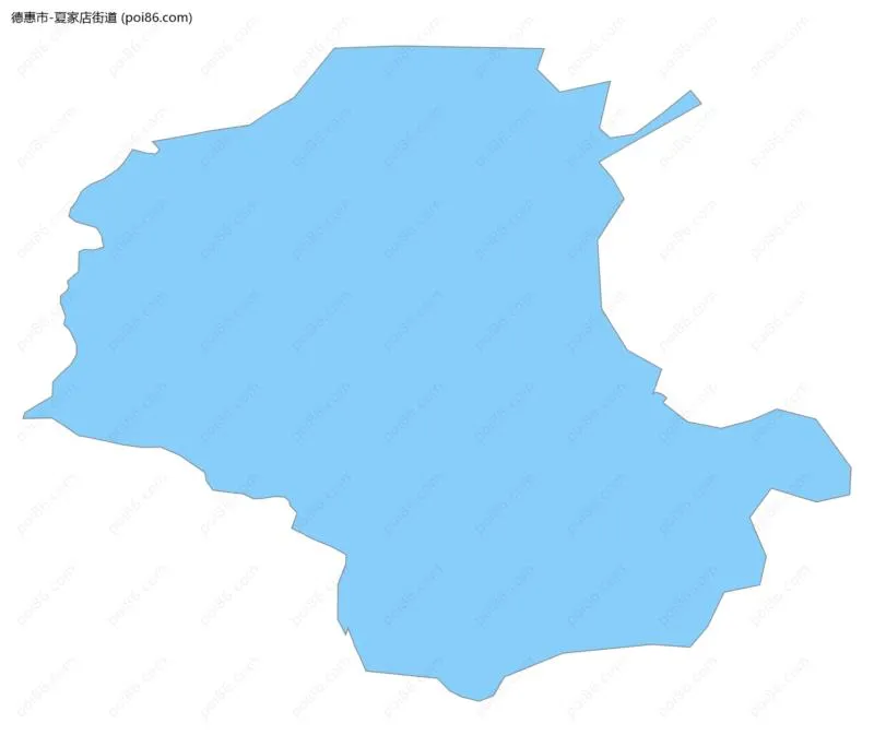 夏家店街道边界地图