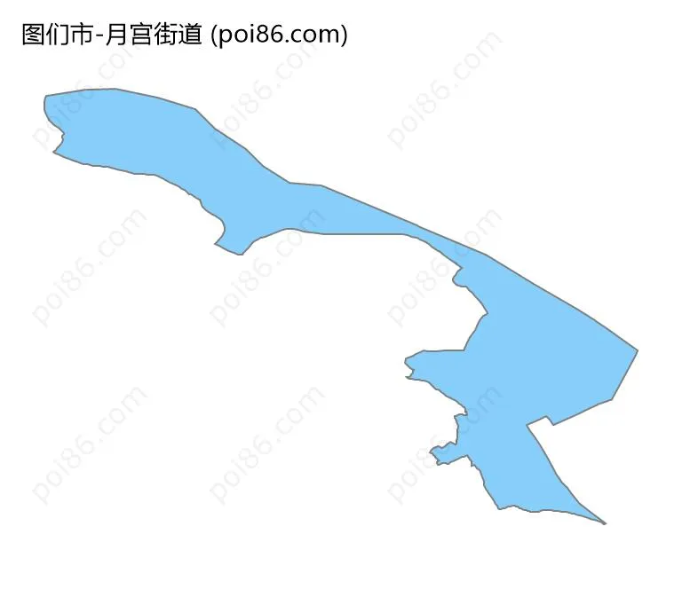 月宫街道边界地图