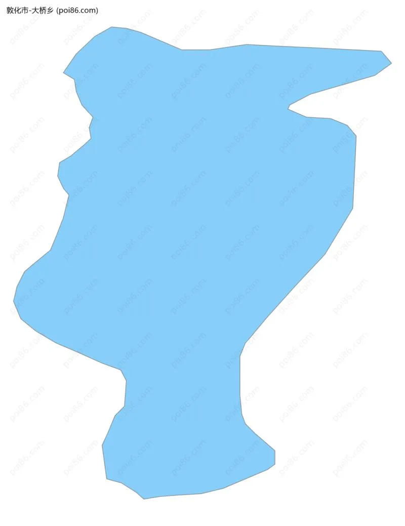 大桥乡边界地图