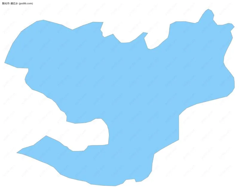 黑石乡边界地图