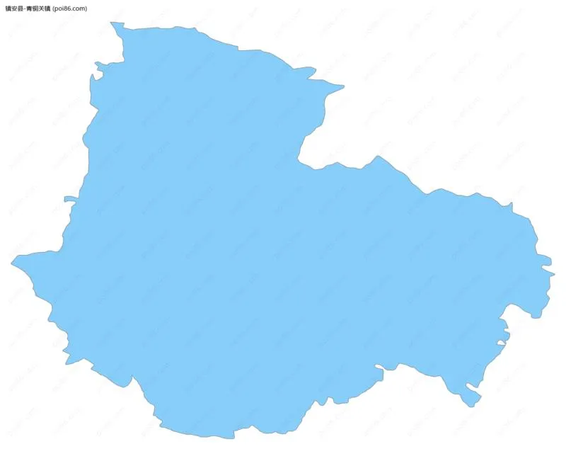 青铜关镇边界地图