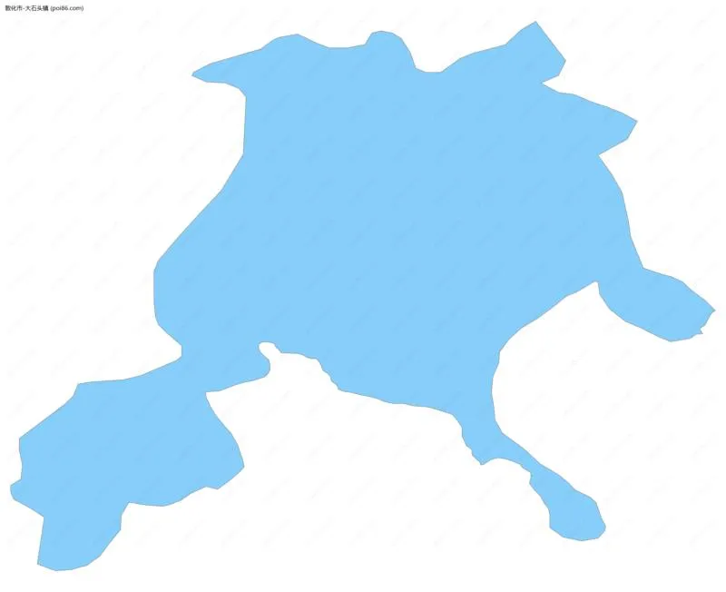 大石头镇边界地图