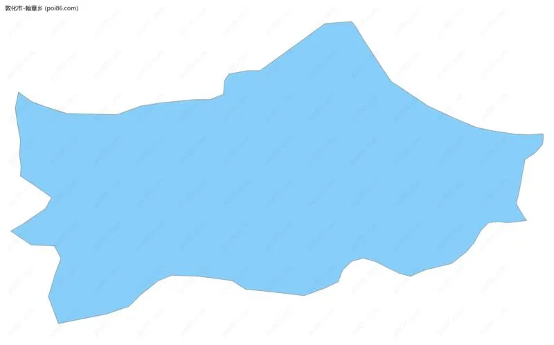 翰章乡边界地图