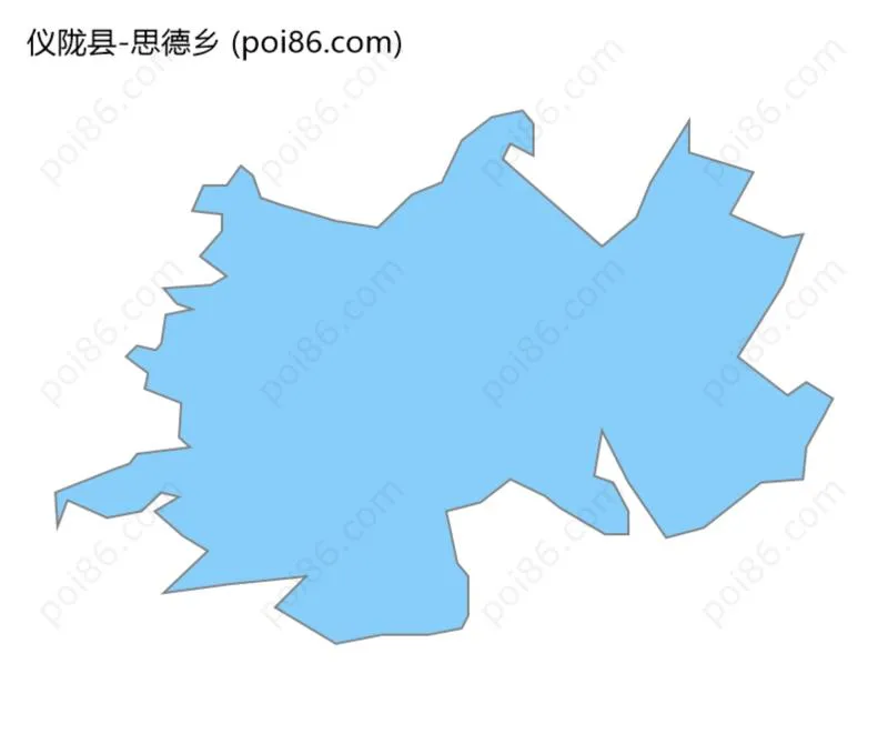 思德乡边界地图