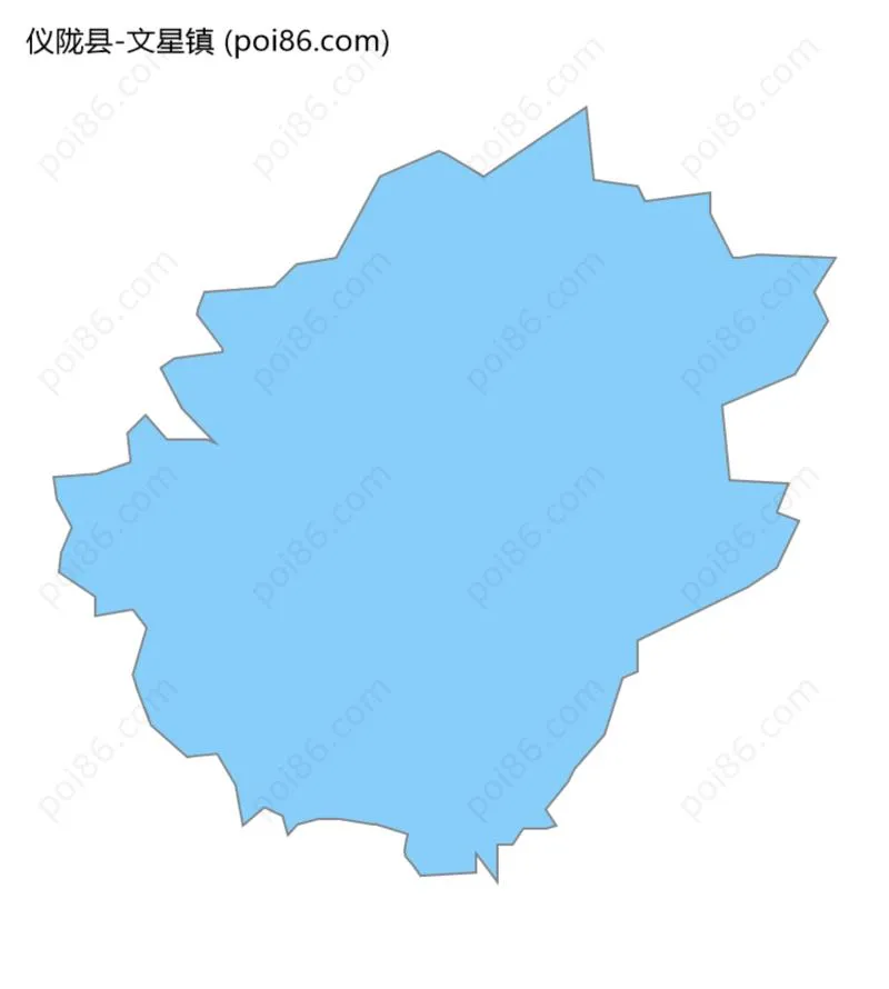 文星镇边界地图