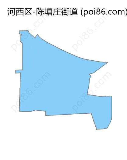 陈塘庄街道边界地图