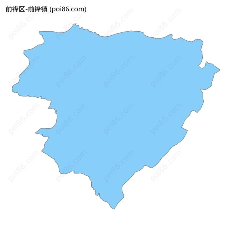 前锋镇边界地图