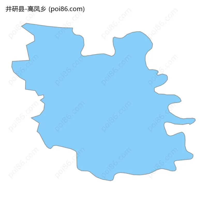 高凤乡边界地图