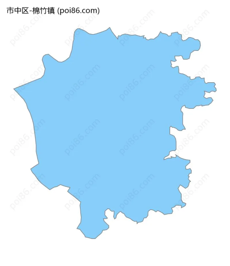 棉竹镇边界地图