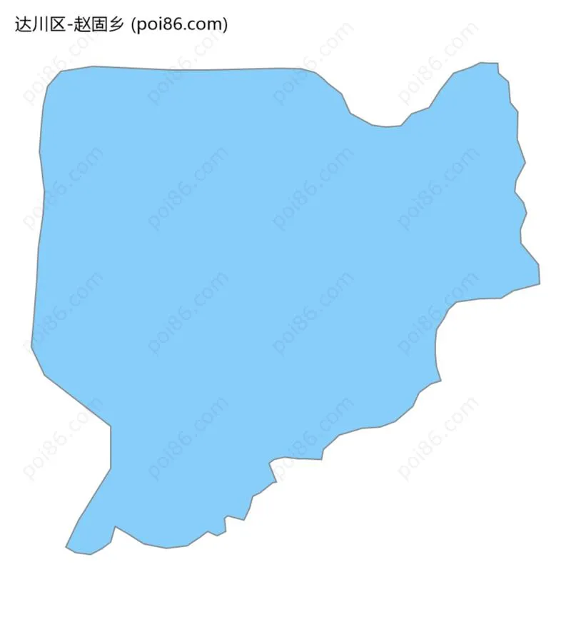 赵固乡边界地图