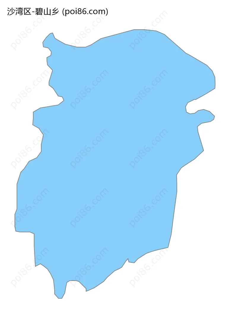 碧山乡边界地图