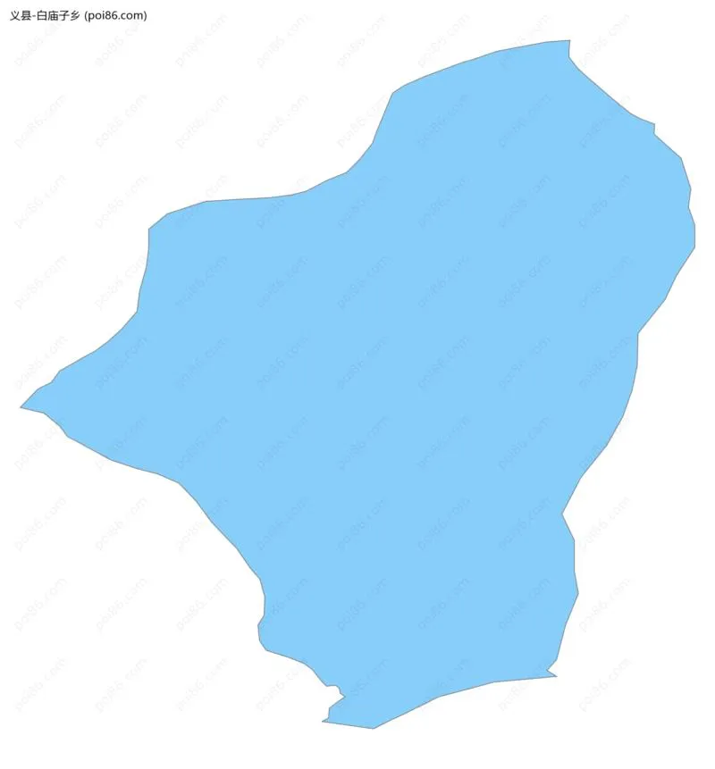 白庙子乡边界地图
