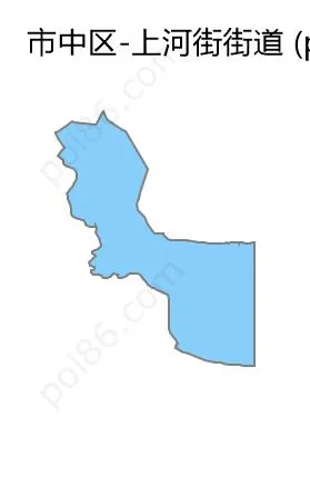 上河街街道边界地图