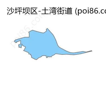 土湾街道边界地图