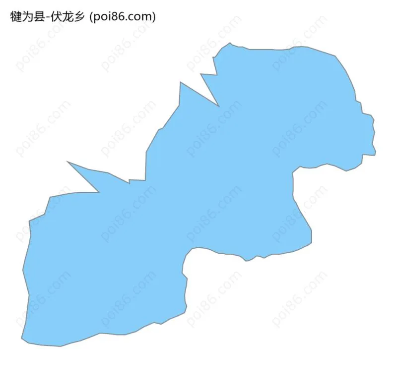 伏龙乡边界地图