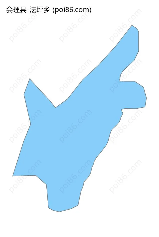 法坪乡边界地图