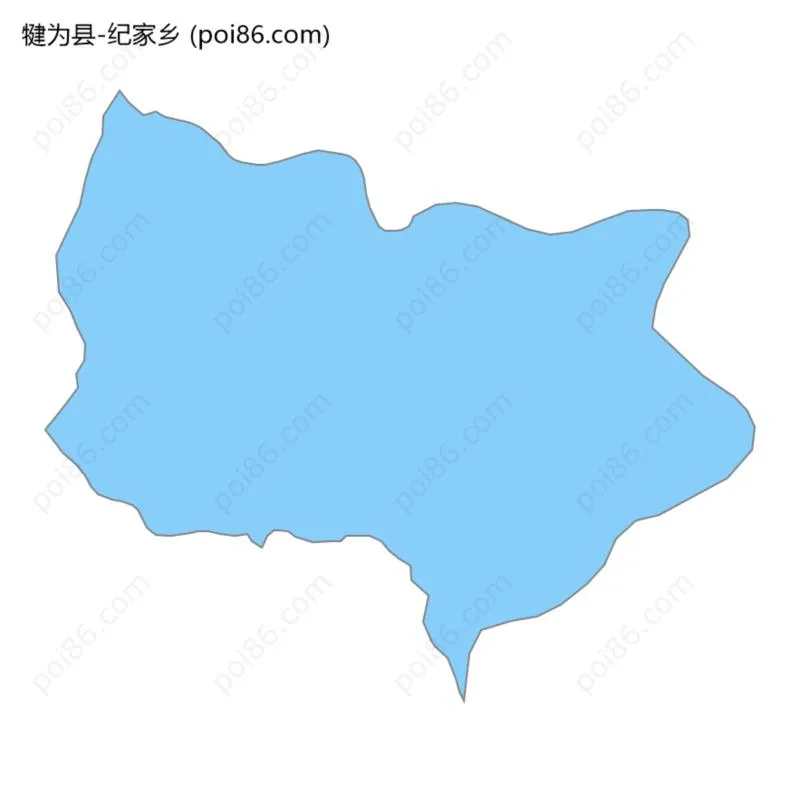纪家乡边界地图