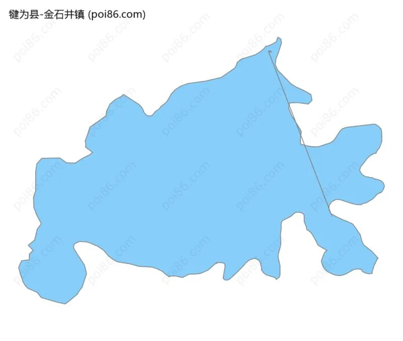 金石井镇边界地图