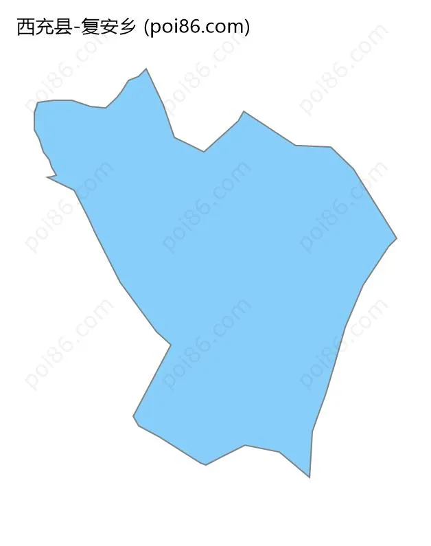 复安乡边界地图