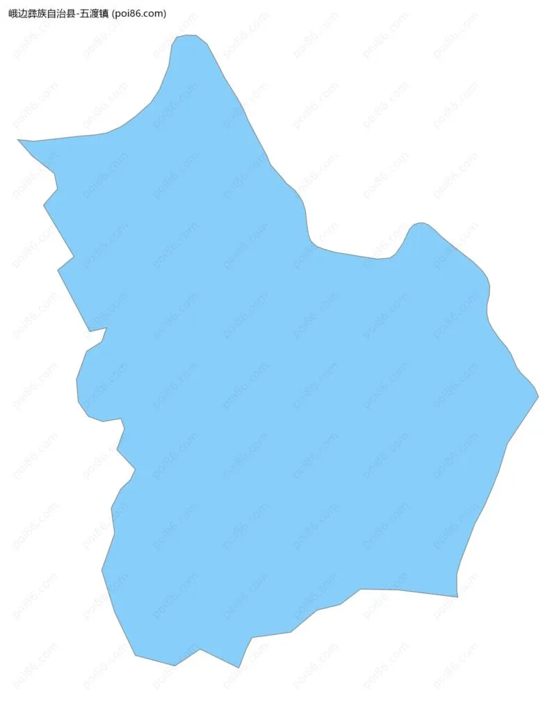 五渡镇边界地图