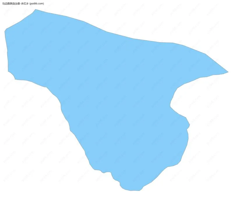 永红乡边界地图